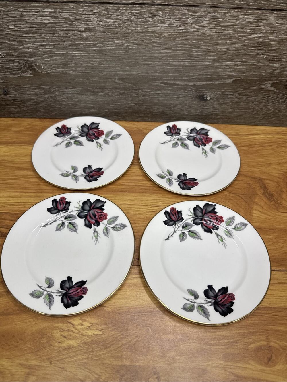 Royal Albert Masquerade Bread Plates 6-1/4” England~set Of 4